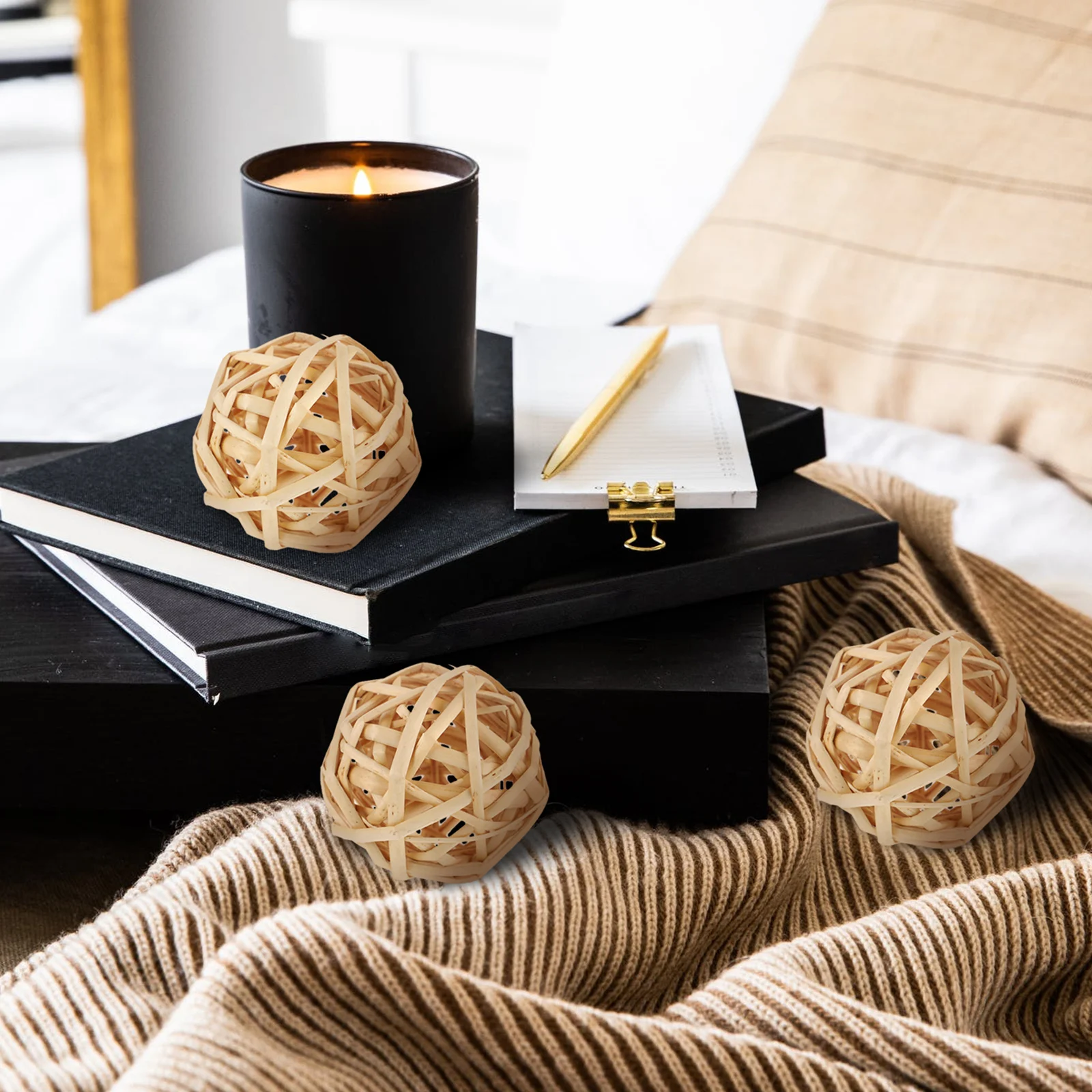 5pcs Rattan 5cm Wicker Rattan Woven Balls Weaving Decorative Hanging Ornaments for Party Home Vase Scene Layout Craft
5pcs Rattan 5cm Wicker Rattan Woven Balls Weaving Decorative Hanging Ornaments for Party Home Vase Scene Layout Craft