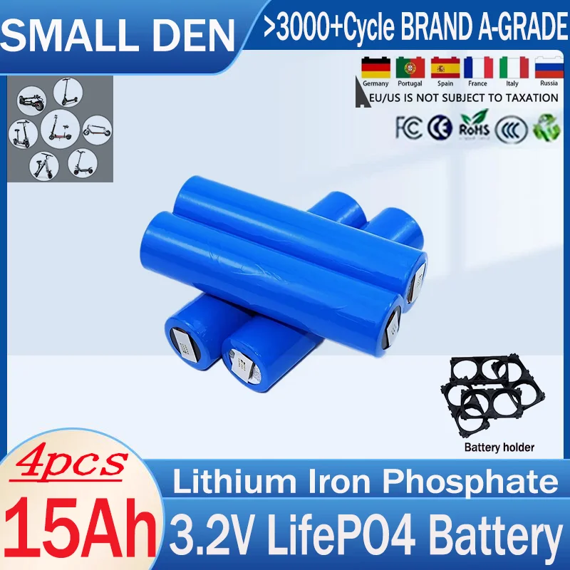4pcs 3.2v 33140 15Ah LiFePO4 Lithium Iron Phosphate Battery diy 12v 24V Solar Inverter Boat E-scooter power tools
4pcs 3.2v 33140 15Ah LiFePO4 Lithium Iron Phosphate Battery diy 12v 24V Solar Inverter Boat E-scooter power tools
