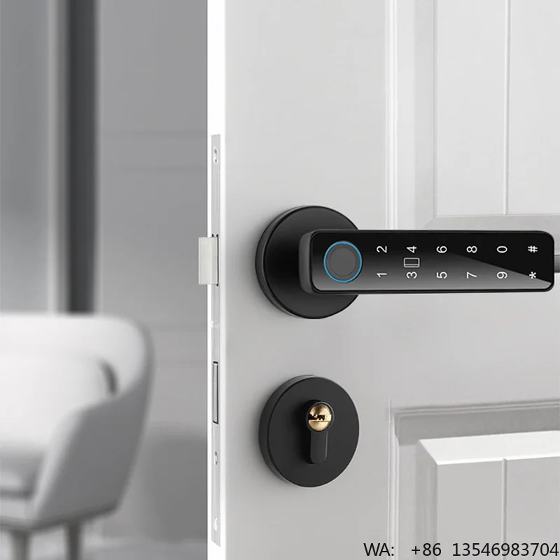 Password Smart Home Door Lock Biometric Fingerprint Lever Magnetic Door Handle Lock with Key
Password Smart Home Door Lock Biometric Fingerprint Lever Magnetic Door Handle Lock with Key