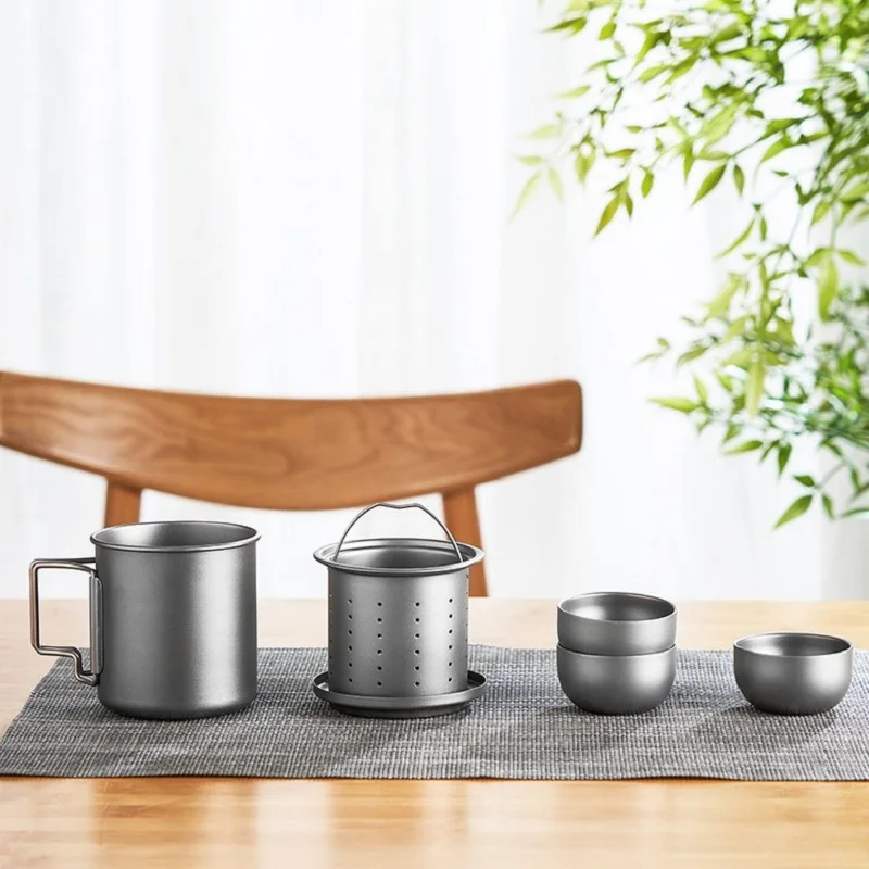 Multi-purpose Tea Infuser with Leakage Net, Mug,Foldable Handle, Single Layer, Pure Titanium,Antibacterial,Travel Tea Set, 420ml
Multi-purpose Tea Infuser with Leakage Net, Mug,Foldable Handle, Single Layer, Pure Titanium,Antibacterial,Travel Tea Set, 420ml