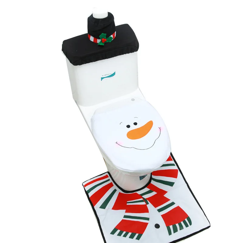 Funny Toilet Seat Cover And Rug Set Fashion Home Decor Christmas Theme Toilet Decoration Set
Funny Toilet Seat Cover And Rug Set Fashion Home Decor Christmas Theme Toilet Decoration Set
