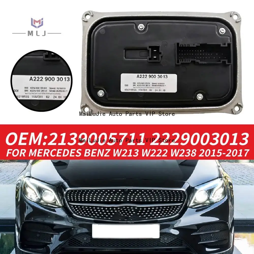 For 2015-2017 Mercedes-Benz W213 W222 W238 Car Module Control Unit Led Headlight Ballast Car Accessories A2139005711 A2229003013
For 2015-2017 Mercedes-Benz W213 W222 W238 Car Module Control Unit Led Headlight Ballast Car Accessories A2139005711 A2229003013
