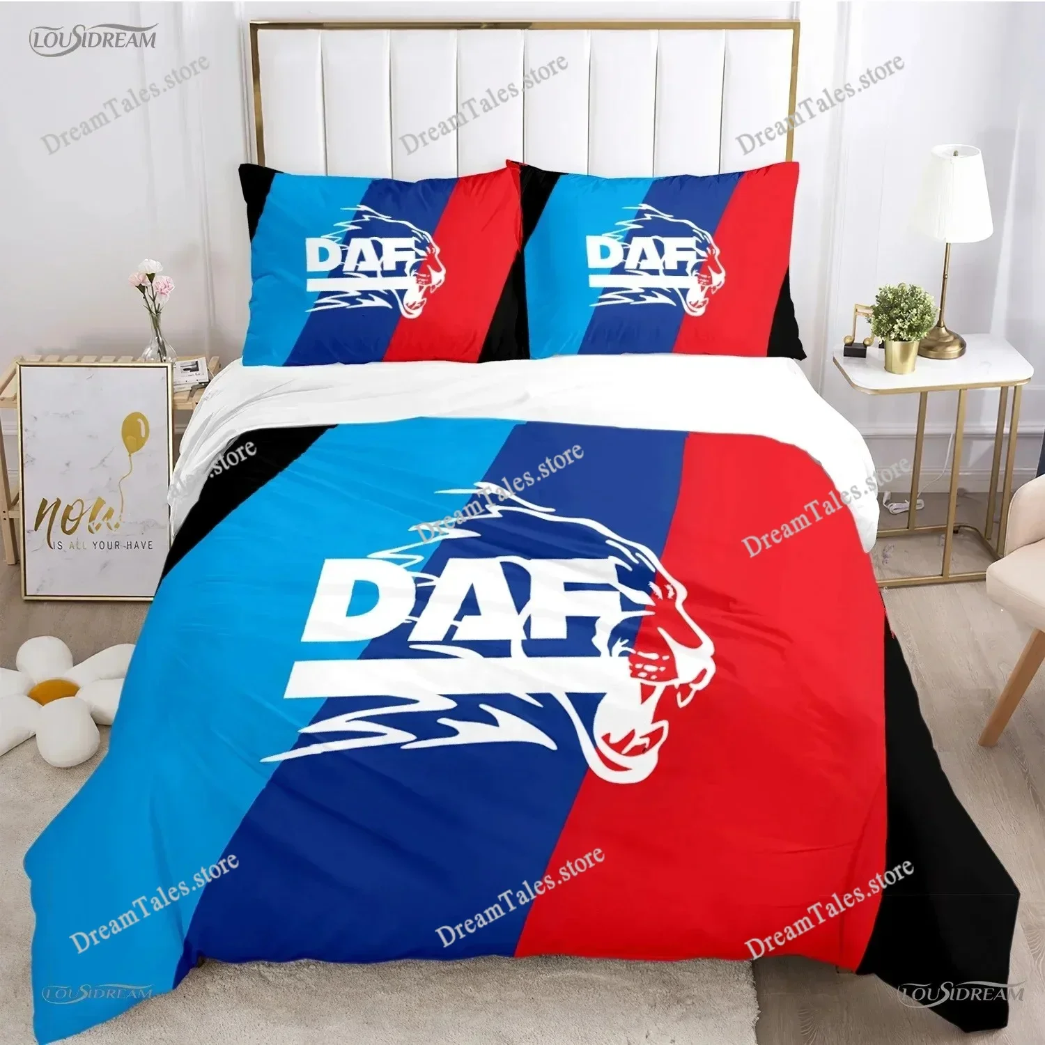 DAF Truck Logo Duvet Cover Cartoon Comforter Bedding Set Soft Quilt Cover and Pillowcases for Teens Boy Single Double Queen King
DAF Truck Logo Duvet Cover Cartoon Comforter Bedding Set Soft Quilt Cover and Pillowcases for Teens Boy Single Double Queen King