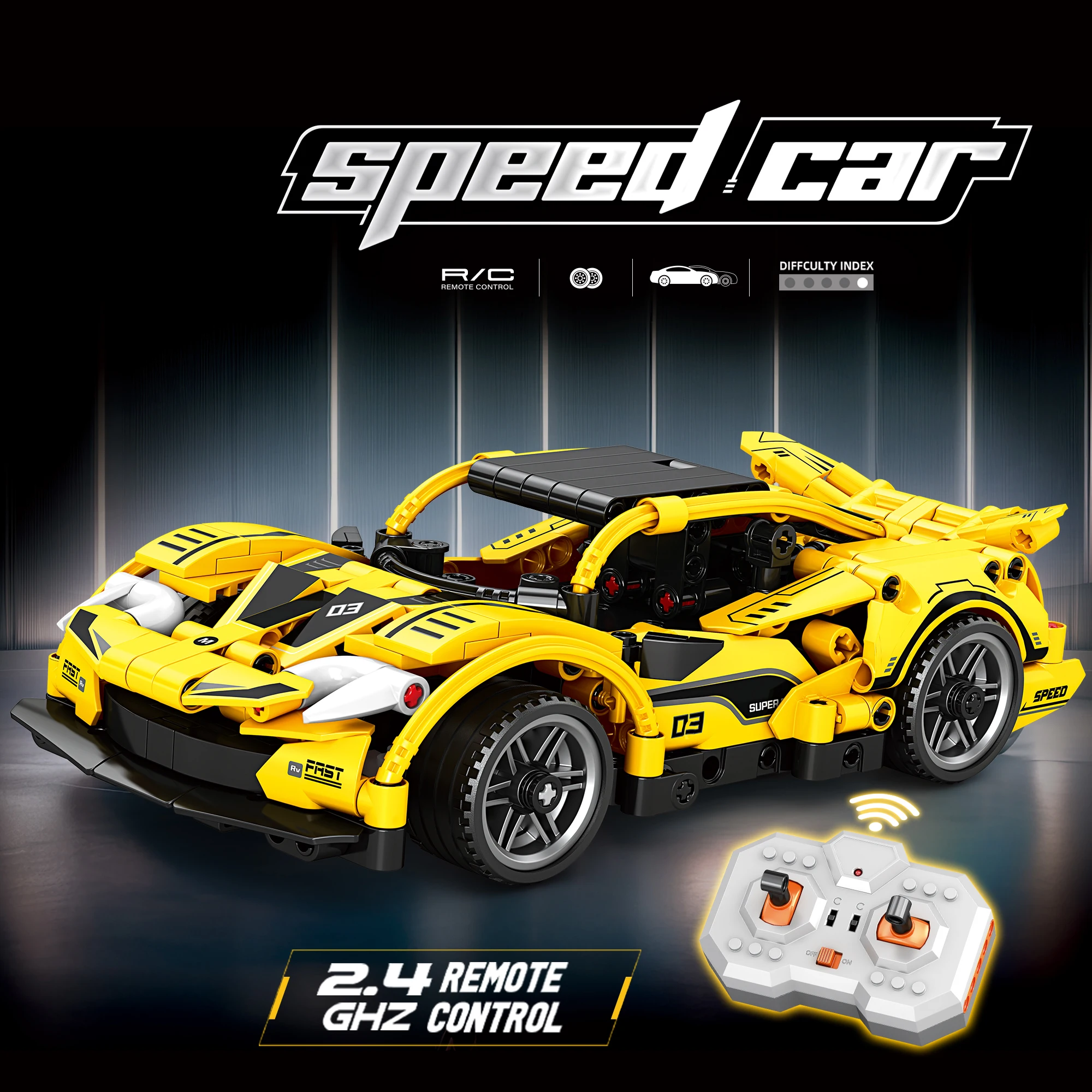 RC Race Car Building Blocks, Remote Control Sports Car Bricks, Car Toy, DIY Assembly Toy Vehicle, Christmas Gift
RC Race Car Building Blocks, Remote Control Sports Car Bricks, Car Toy, DIY Assembly Toy Vehicle, Christmas Gift