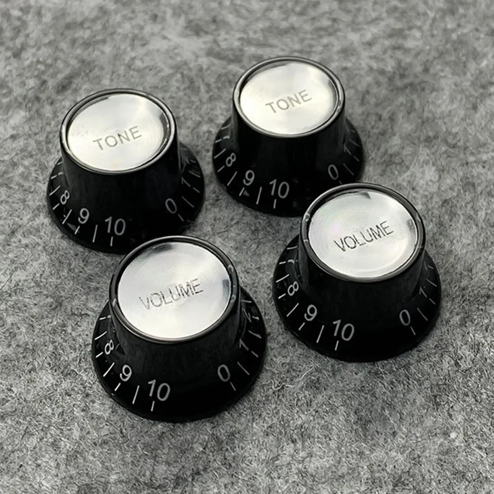 4pcs Guitar Top Hat Speed Control Knobs 2 Volumes 2 Tone Knobs 2 Volume Musical Instruments Jacks Knobs Guitar Parts
4pcs Guitar Top Hat Speed Control Knobs 2 Volumes 2 Tone Knobs 2 Volume Musical Instruments Jacks Knobs Guitar Parts