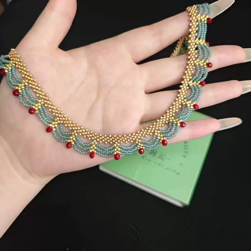 New Chinese style multi-layer lace tassel necklace for women 2025 new unique design collarbone chain, gift
New Chinese style multi-layer lace tassel necklace for women 2025 new unique design collarbone chain, gift
