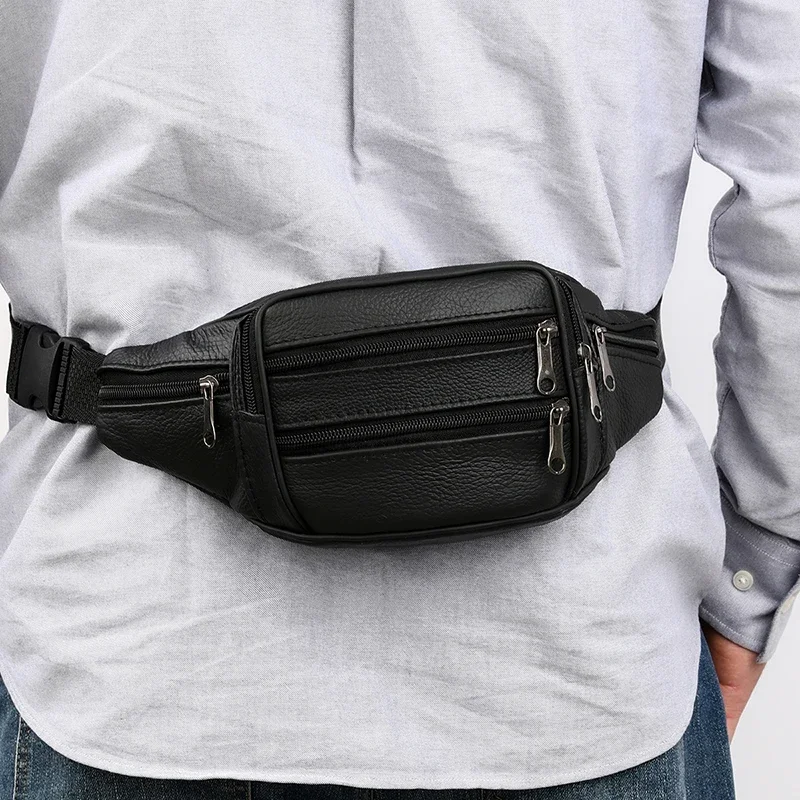 Fashion Luxury Crossbody Men Small Shoulder Multi-function Business Geniune Leather Waist Chest Bags With Big Pockets For Work
Fashion Luxury Crossbody Men Small Shoulder Multi-function Business Geniune Leather Waist Chest Bags With Big Pockets For Work