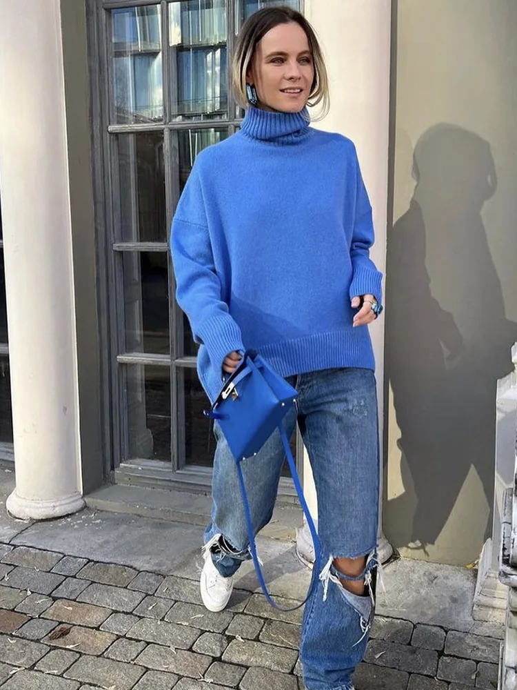 QWEEK 2024 Autumn Winter Warm Sweater Women Pullovers Turtlleneck Knitted Knit Long Sleeve Tops Knitwear Casual
QWEEK 2024 Autumn Winter Warm Sweater Women Pullovers Turtlleneck Knitted Knit Long Sleeve Tops Knitwear Casual