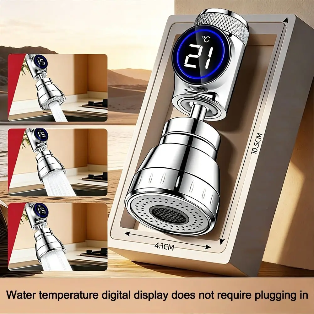 New Anti-splash Kitchen Faucet Aerator 360 Degree Swivel with Temperature Display Tap Water Filter Tap Water Diffuser
New Anti-splash Kitchen Faucet Aerator 360 Degree Swivel with Temperature Display Tap Water Filter Tap Water Diffuser