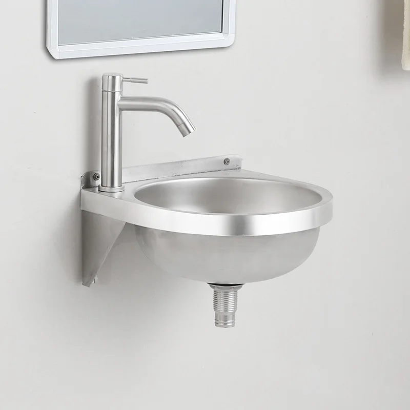 Small 304 Stainless Steel Wall-Mounted Sink; Simple Countertop Basin for Balcony or Bathroom
Small 304 Stainless Steel Wall-Mounted Sink; Simple Countertop Basin for Balcony or Bathroom