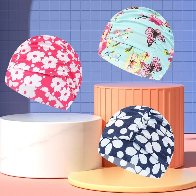 Pleated Cloth Swimming Cap for Adult Women, Large Size, Stylish Pleated Pattern, Solid Color, Large Non-straight Swimming Cap
Pleated Cloth Swimming Cap for Adult Women, Large Size, Stylish Pleated Pattern, Solid Color, Large Non-straight Swimming Cap