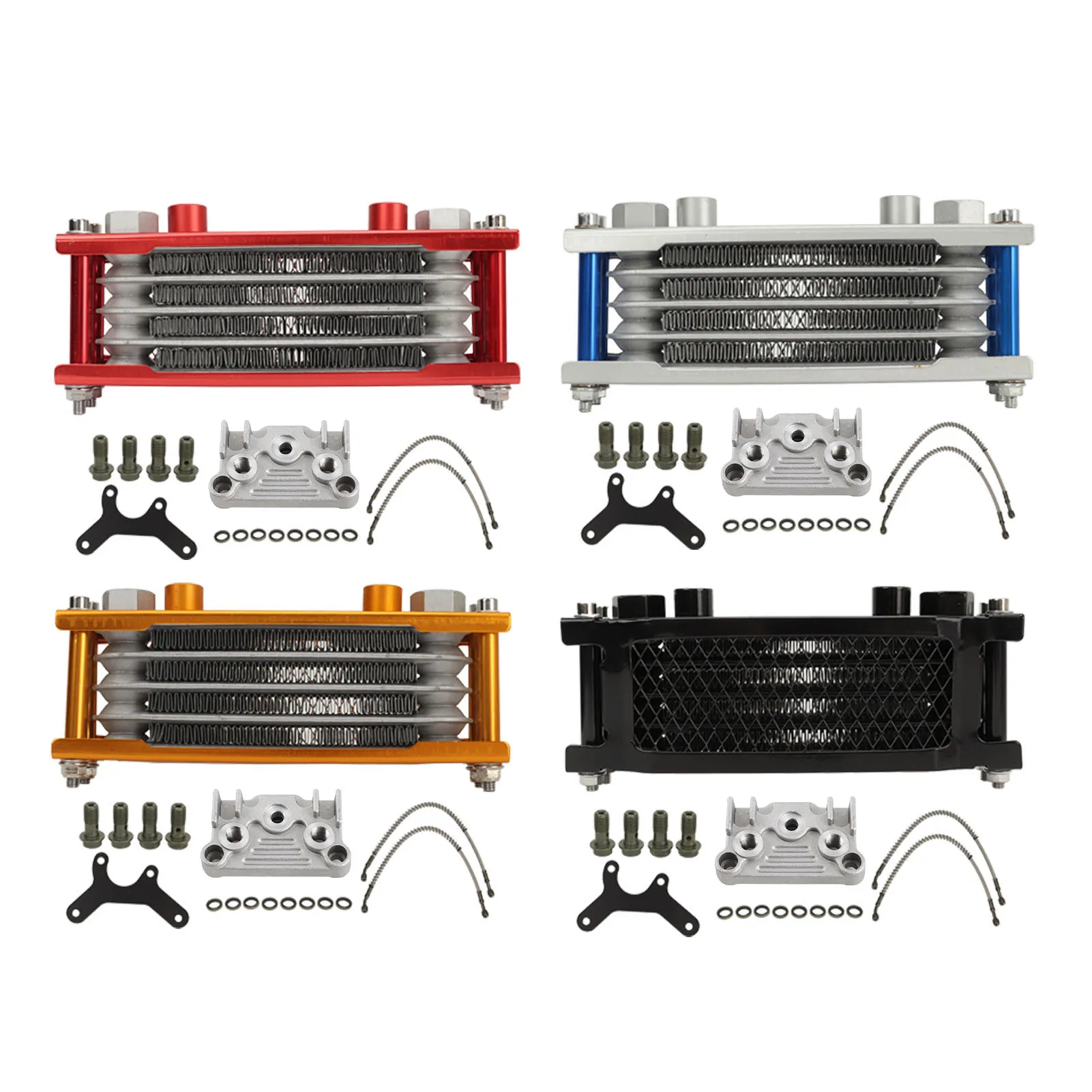Motorcycle Oil Radiator Engine Oil Cooling Radiator Reduce Engine Wear Aluminum 4 Row Long Durability for Pit Bike
Motorcycle Oil Radiator Engine Oil Cooling Radiator Reduce Engine Wear Aluminum 4 Row Long Durability for Pit Bike