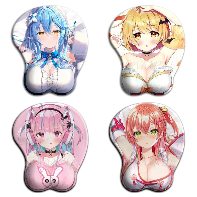 Hololive cute girls 3D Oppai Mouse Pad Kawaii Anime Gaming Mousepad with Soft Silicone Wrist Rest for Pc Gamer
Hololive cute girls 3D Oppai Mouse Pad Kawaii Anime Gaming Mousepad with Soft Silicone Wrist Rest for Pc Gamer