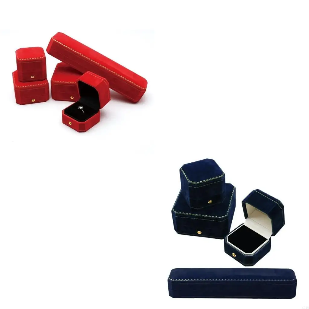 Изысканная бархатная шкатулка для ювелирных изделий, восьмиугольный органайзер для хранения аксессуаров
Изысканная бархатная шкатулка для ювелирных изделий, восьмиугольный органайзер для хранения аксессуаров