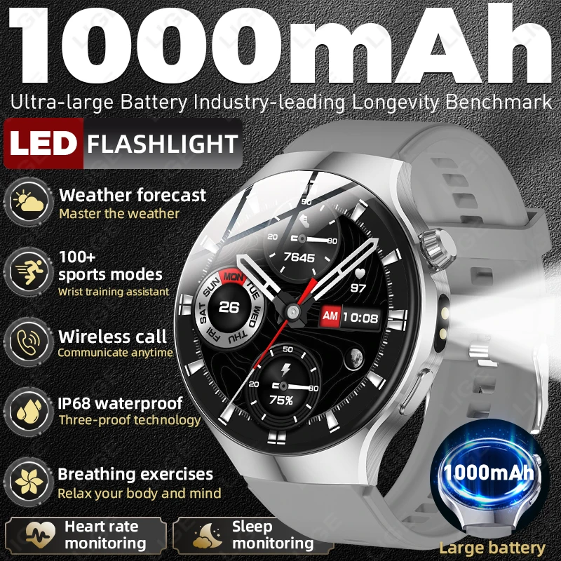 LIGE 2026 New Military Outdoor Smart Watch 1.67" HD 1000mAh Large Battery IP68 Waterproof Voice Call Sports Men Fitness Bracelet
LIGE 2026 New Military Outdoor Smart Watch 1.67" HD 1000mAh Large Battery IP68 Waterproof Voice Call Sports Men Fitness Bracelet