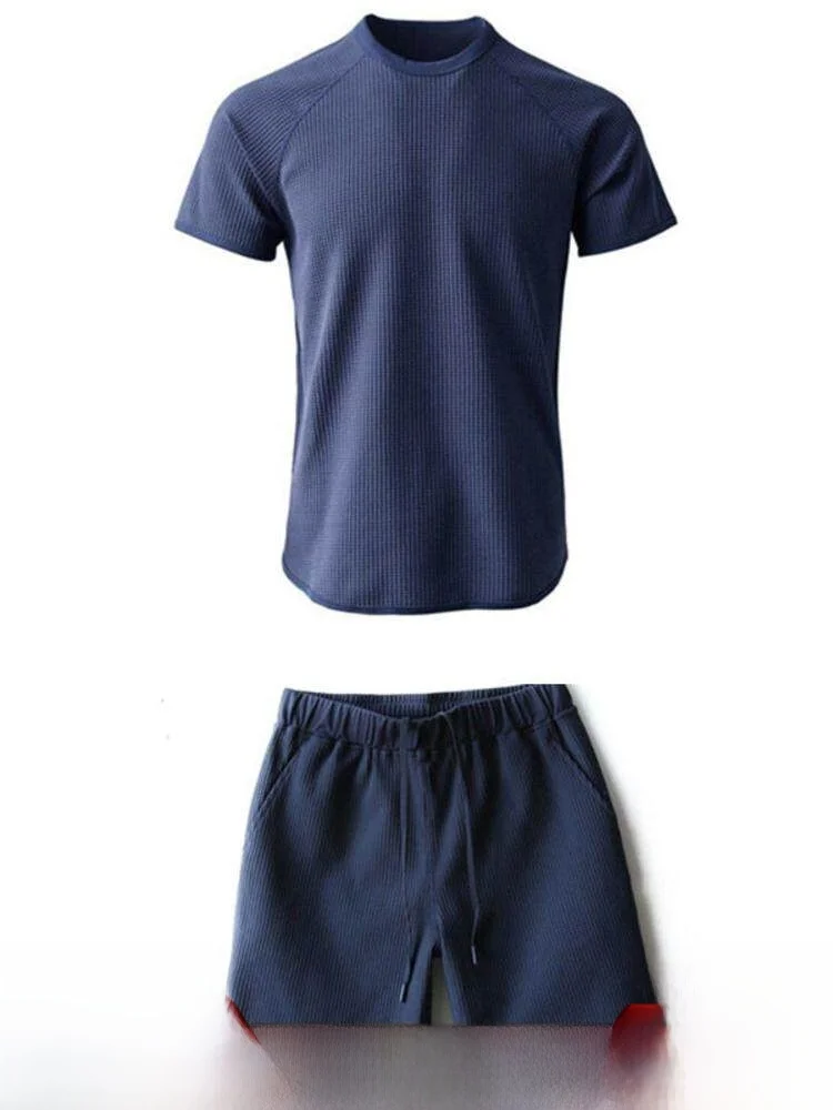 Skin-Friendly Texture Breathable Summer High-End Sporty Casual Short-Sleeved Shorts Set for Men 3D Stereo Cutting Polyester F...
Skin-Friendly Texture Breathable Summer High-End Sporty Casual Short-Sleeved Shorts Set for Men 3D Stereo Cutting Polyester F...