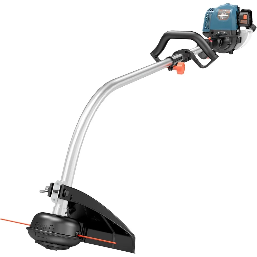 4QL 26.5 cc Full Crank Gas Weed Wacker, String Trimmer and Edger Lawn Tool with Curved Shaft, Front D-Handle, Bump Feed, 17 Inc
4QL 26.5 cc Full Crank Gas Weed Wacker, String Trimmer and Edger Lawn Tool with Curved Shaft, Front D-Handle, Bump Feed, 17 Inc