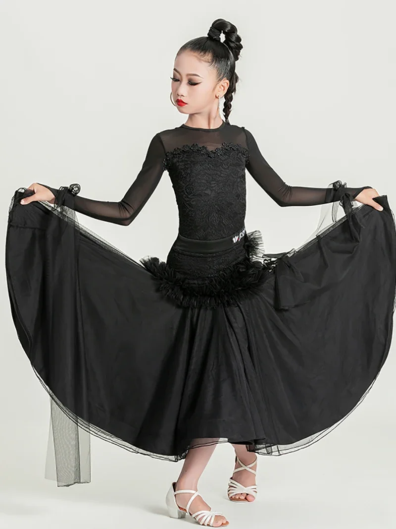 Kids Girls Modern Dance Dress Children's Female Waltz Social Dance Big Swing Skirt Competition Practice Performance Dress
Kids Girls Modern Dance Dress Children's Female Waltz Social Dance Big Swing Skirt Competition Practice Performance Dress