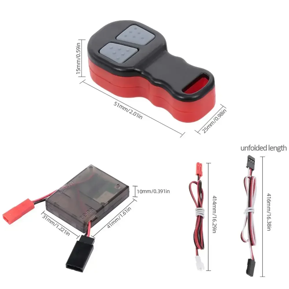 RC Car Electric Winch Wireless Remote Control Receive for 1/10 RC Crawler Trxs TRX4 Axial SCX10 90046 D90 Tamiya CC01
RC Car Electric Winch Wireless Remote Control Receive for 1/10 RC Crawler Trxs TRX4 Axial SCX10 90046 D90 Tamiya CC01