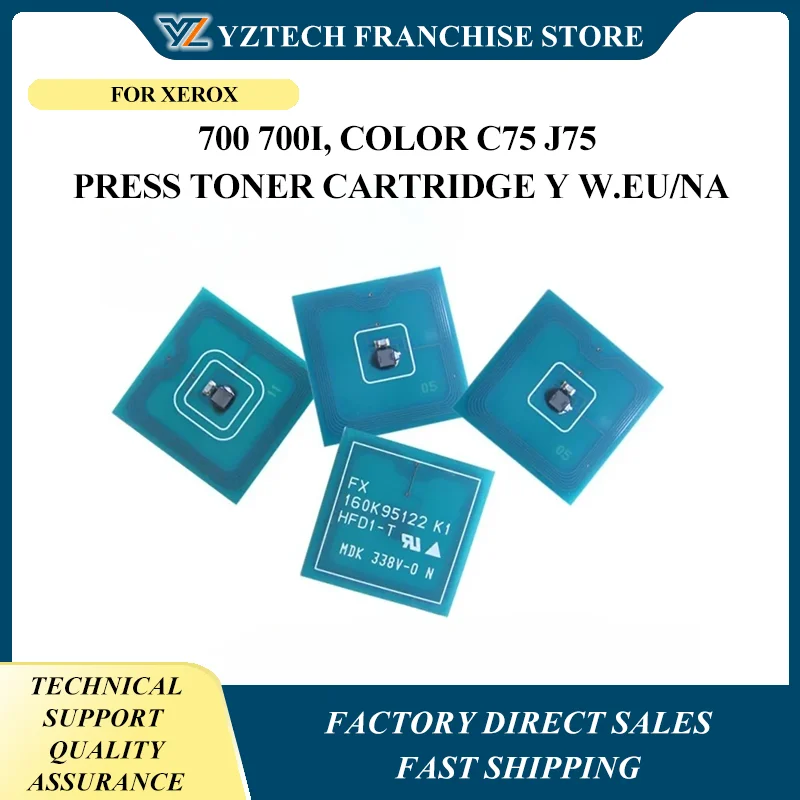 8PCS Chip 006R01383 K, 006R01384 C,006R01385 M, 006R01386 For Xerox 700 700i, Color C75 J75 Press Toner Cartridge Y W.EU/NA
8PCS Chip 006R01383 K, 006R01384 C,006R01385 M, 006R01386 For Xerox 700 700i, Color C75 J75 Press Toner Cartridge Y W.EU/NA
