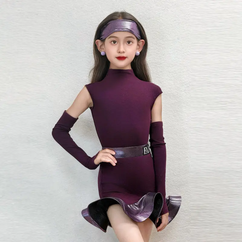 Purple Latin Dance Suit Kid Summer Performance Show Clothes Girl Latin Dance Training Wear Cha Cha Rumba Practice Set VBH2817
Purple Latin Dance Suit Kid Summer Performance Show Clothes Girl Latin Dance Training Wear Cha Cha Rumba Practice Set VBH2817