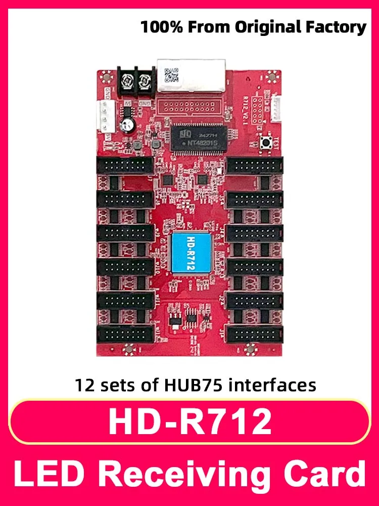 HD-R712 Receiving Card Video Wall Controller suit Outdoor Indoor LED Display Screen RGB HBU75 Full Color Module Luminous Signs
HD-R712 Receiving Card Video Wall Controller suit Outdoor Indoor LED Display Screen RGB HBU75 Full Color Module Luminous Signs