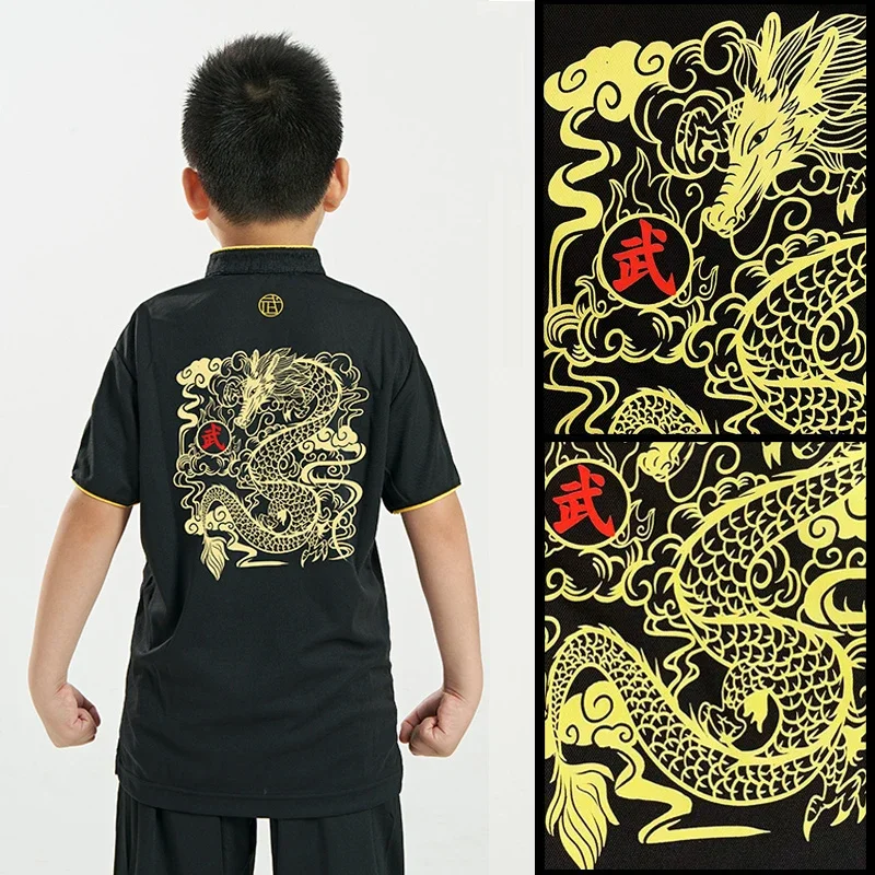 Kun Master Adults And Children Martial Art Uniform Kung Fu Dress Tai Chi Clothes Wushu Clothing Short Sleeve Printing 2023
Kun Master Adults And Children Martial Art Uniform Kung Fu Dress Tai Chi Clothes Wushu Clothing Short Sleeve Printing 2023