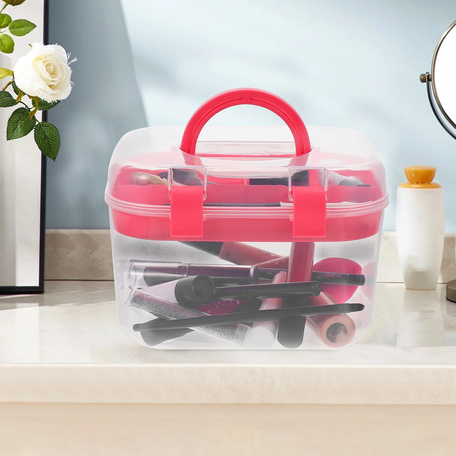 Double Layer Storage Box Large Capacity Portable Medicine Case Round Edge Safety Clasp Household Box Travel Pill Container
Double Layer Storage Box Large Capacity Portable Medicine Case Round Edge Safety Clasp Household Box Travel Pill Container