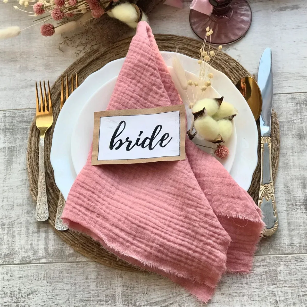 Double-layer Cotton Yarn Crepe Napkin Cloth Placemat for Dining Table Decorative Tea Towel, Plain Square Towel Water Absorption
Double-layer Cotton Yarn Crepe Napkin Cloth Placemat for Dining Table Decorative Tea Towel, Plain Square Towel Water Absorption