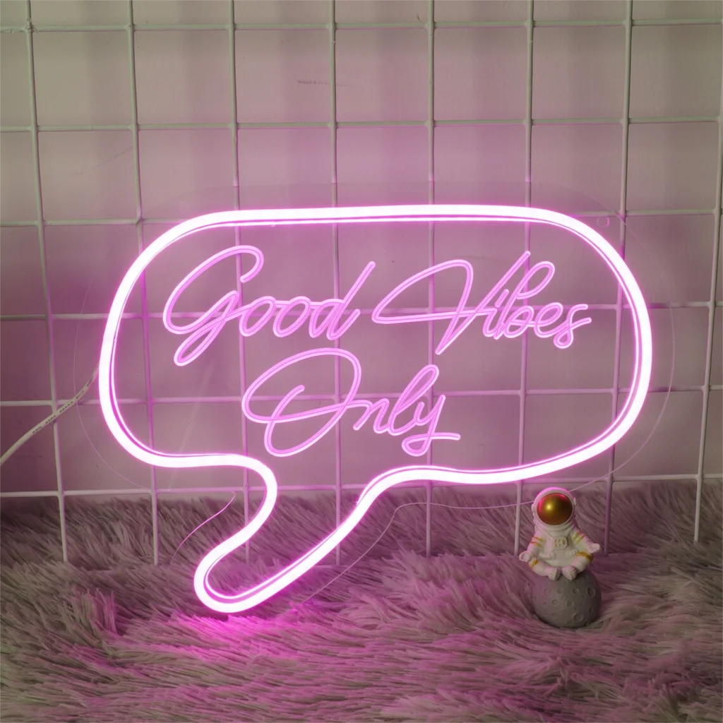 Good Vibes Only Neon Sign Engraving LED Light Custom Neon Signs Home Room Wall Decor Sign Custom Home Decor Bed room Bar Neon
Good Vibes Only Neon Sign Engraving LED Light Custom Neon Signs Home Room Wall Decor Sign Custom Home Decor Bed room Bar Neon