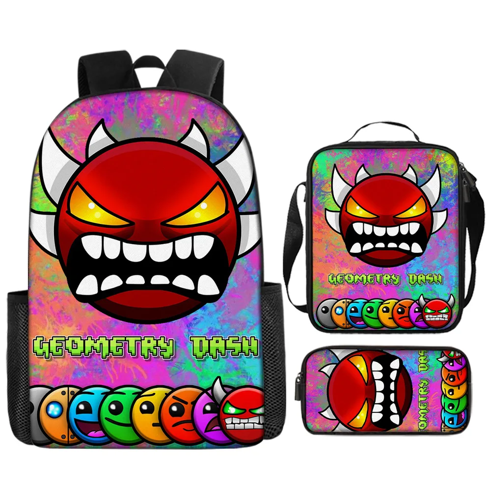 Cartoon Geometry Dash Child School Backpack with Shoulder Bag Pencil Bags School Bags for Boys Girls Best Gift
Cartoon Geometry Dash Child School Backpack with Shoulder Bag Pencil Bags School Bags for Boys Girls Best Gift