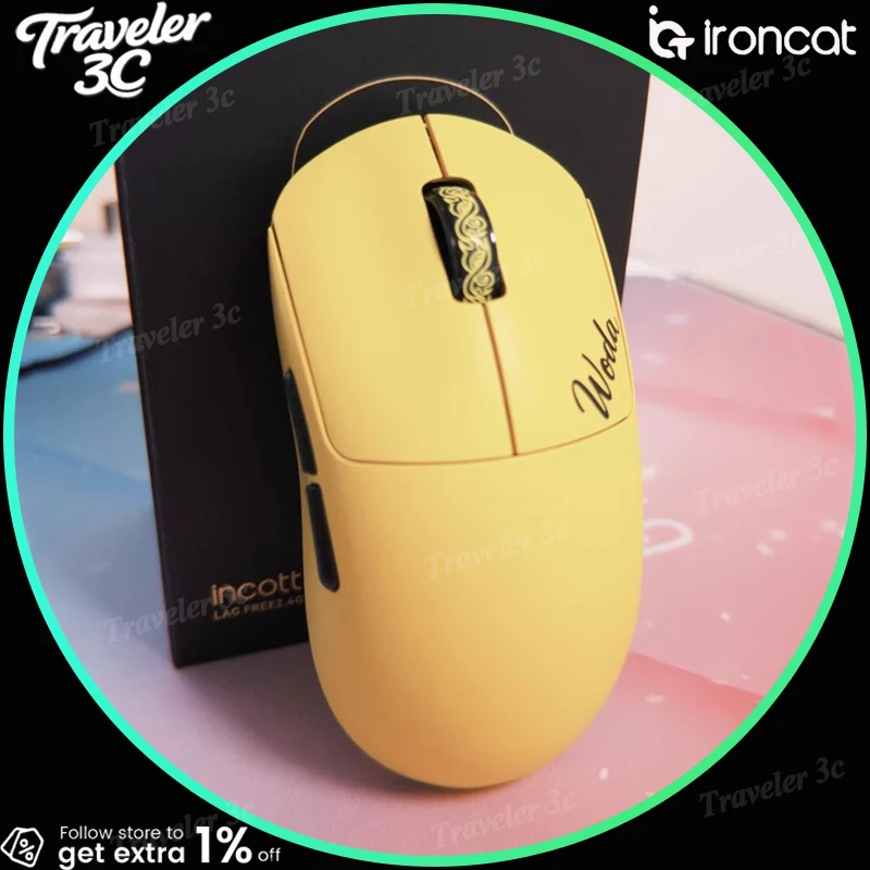 ironcat G23 V2 Series Wireless Bluetooth Gaming Mouse PAW3395/PAW3950 1K/8K 55g Lightweight mouse G23 V2 SE G23 Pro 500mah Gift
ironcat G23 V2 Series Wireless Bluetooth Gaming Mouse PAW3395/PAW3950 1K/8K 55g Lightweight mouse G23 V2 SE G23 Pro 500mah Gift
