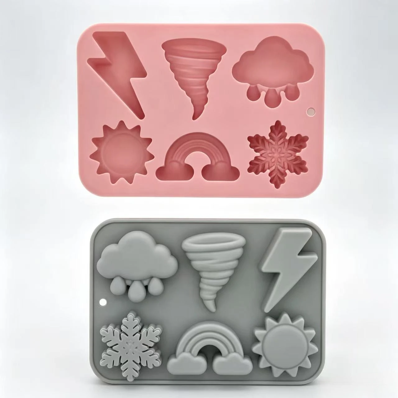 6 Cavity Weather Theme Silicone Mold Sun Rainbow Snowflake Cloud Chocolate Candy Ice Cube Tray DIY Cake Decor Baking Mould
6 Cavity Weather Theme Silicone Mold Sun Rainbow Snowflake Cloud Chocolate Candy Ice Cube Tray DIY Cake Decor Baking Mould