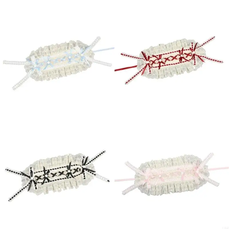 U4LF Lace Headband Headdress Ornaments Vintage Cosplay Hair Band With Embroidery Suitable for Parties and Everyday Looks
U4LF Lace Headband Headdress Ornaments Vintage Cosplay Hair Band With Embroidery Suitable for Parties and Everyday Looks
