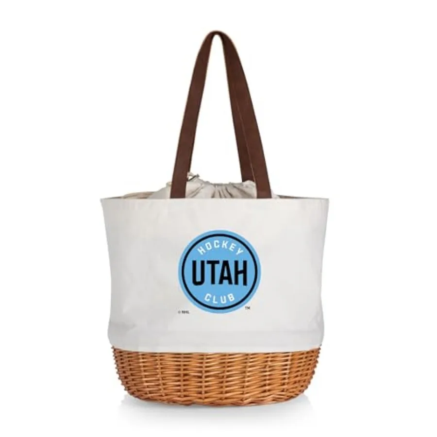 NHL Utah Hockey Club Coronado Canvas and Willow Basket Tote, Picnic Tote Bag, Beach Tote, Beige Canvas
NHL Utah Hockey Club Coronado Canvas and Willow Basket Tote, Picnic Tote Bag, Beach Tote, Beige Canvas