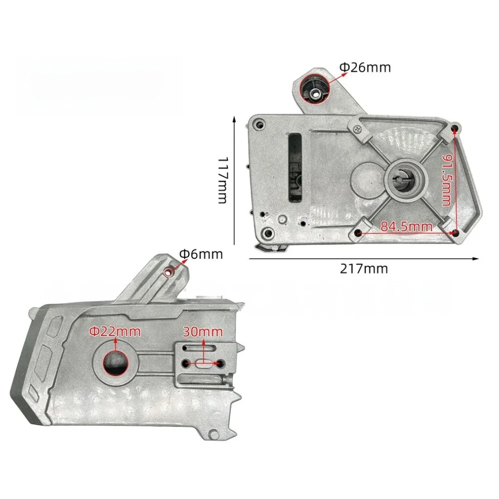 Aluminum Shell Gearbox Housing Replacement for 405-7 Electric Chainsaw Metal Plastic Construction Silver 21.7x9.15x11.7cm
Aluminum Shell Gearbox Housing Replacement for 405-7 Electric Chainsaw Metal Plastic Construction Silver 21.7x9.15x11.7cm