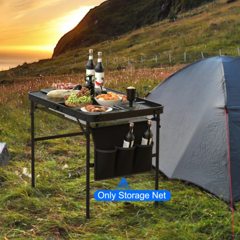 Hanging Storage Net for 35.43 x 23.62 Camping Table Under Table Folding Net Bag Tear Resistant with3 Side Pockets 4 Corner Clips
Hanging Storage Net for 35.43 x 23.62 Camping Table Under Table Folding Net Bag Tear Resistant with3 Side Pockets 4 Corner Clips