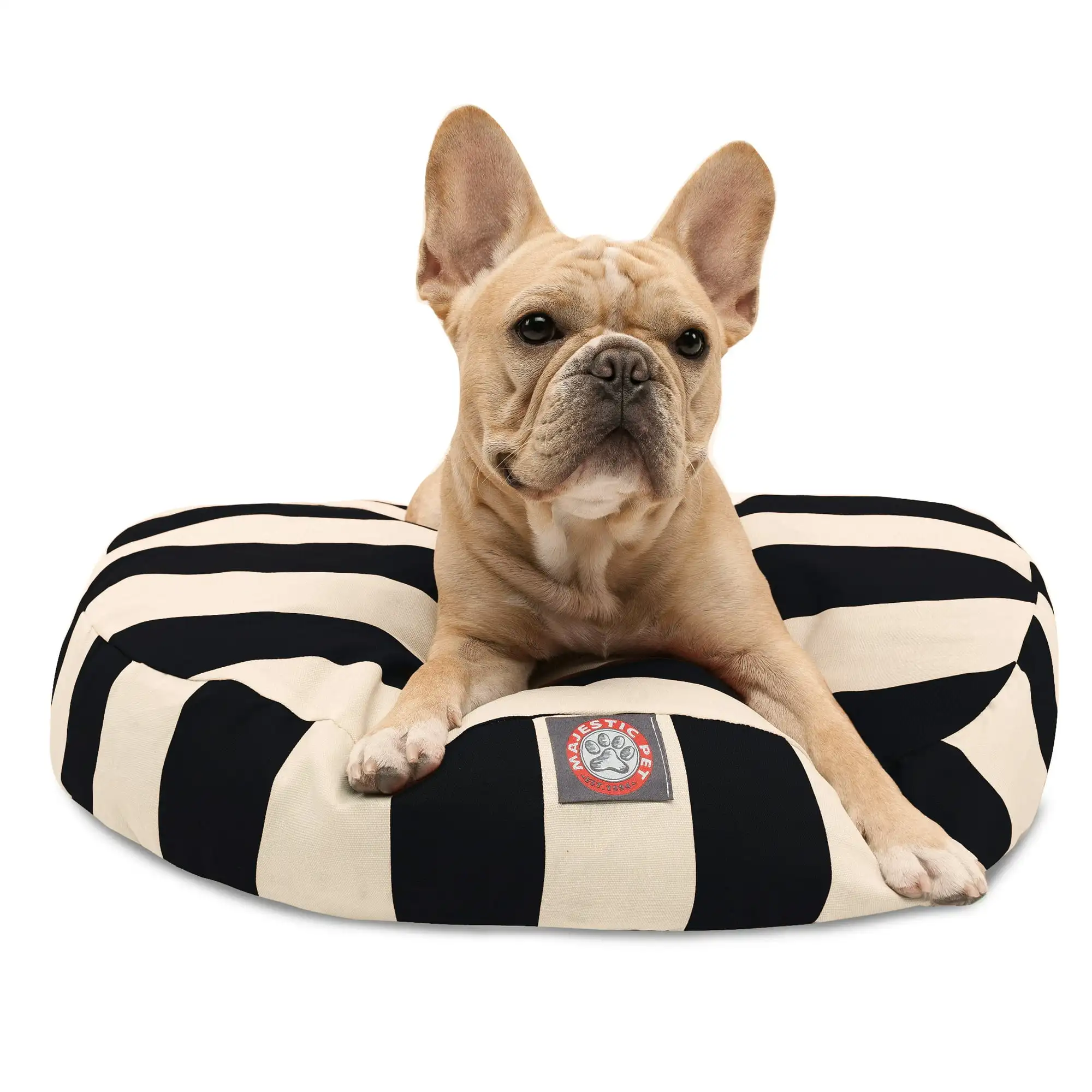 Vertical Stripe Round Dog Bed Treated Polyester Removable Cover Black Small 30 x 30 x 4
Vertical Stripe Round Dog Bed Treated Polyester Removable Cover Black Small 30 x 30 x 4