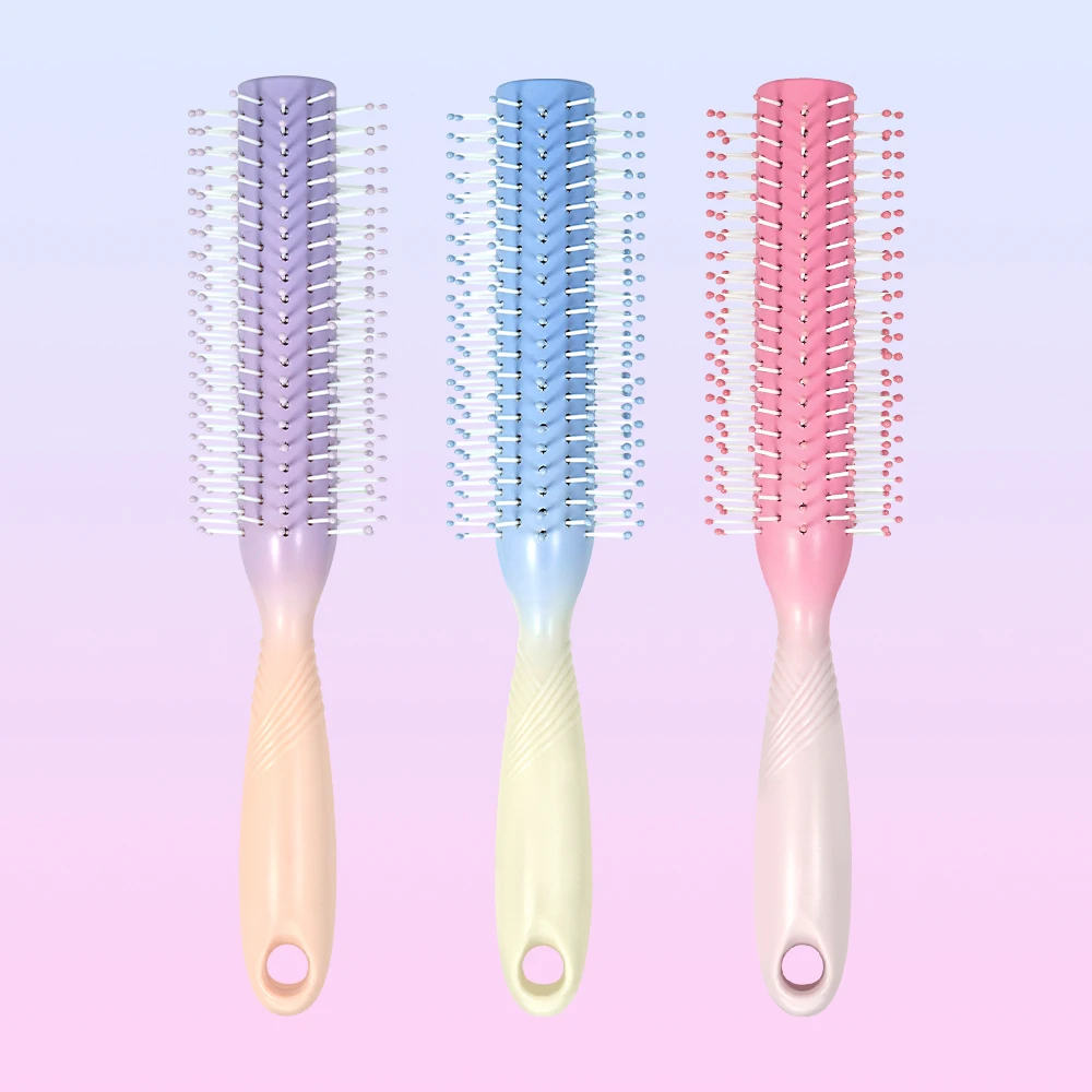 Professional Anti-static Round Brush Cylindrical Bristle Curly Hair Styling Round Comb Salon Nylon Teeth Massage Roller Comb
Professional Anti-static Round Brush Cylindrical Bristle Curly Hair Styling Round Comb Salon Nylon Teeth Massage Roller Comb
