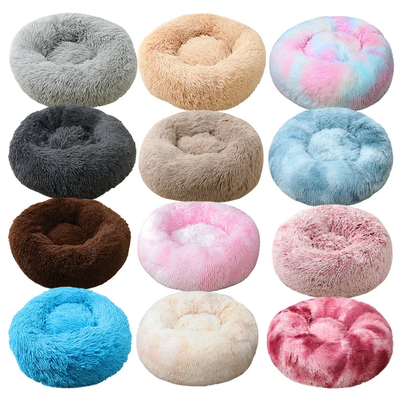 40-70cm Cat Beds Washable Soft Pet Kennel Winter Thickened Warm Donut Round Pet Plush Nest Comfortable Sleeping Cat Bed Supplies
40-70cm Cat Beds Washable Soft Pet Kennel Winter Thickened Warm Donut Round Pet Plush Nest Comfortable Sleeping Cat Bed Supplies