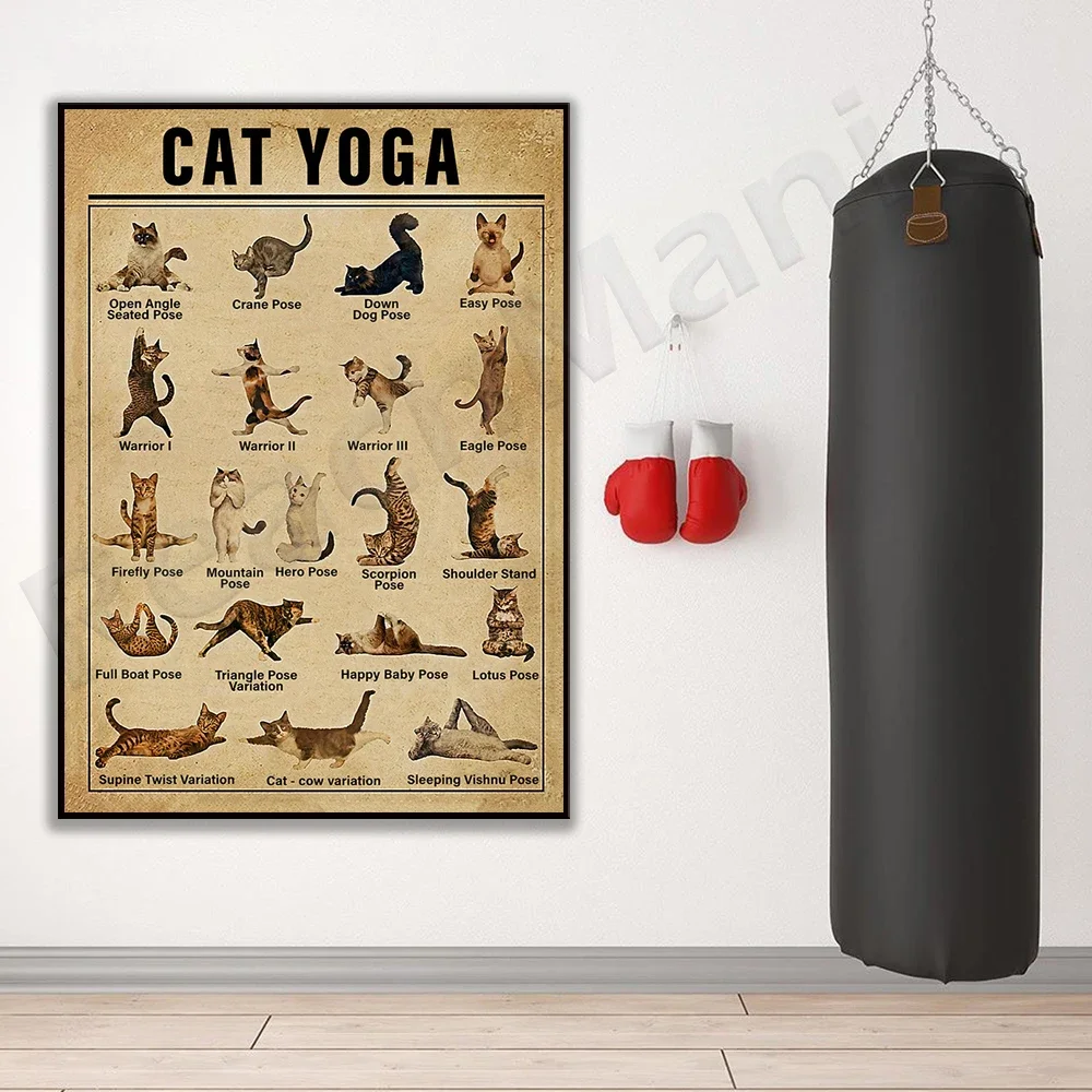 Cat Yoga Poster, Animal Yoga Prints, Artwork Wall Art Poster Canvas Print for Home Office Living Room Decor
Cat Yoga Poster, Animal Yoga Prints, Artwork Wall Art Poster Canvas Print for Home Office Living Room Decor
