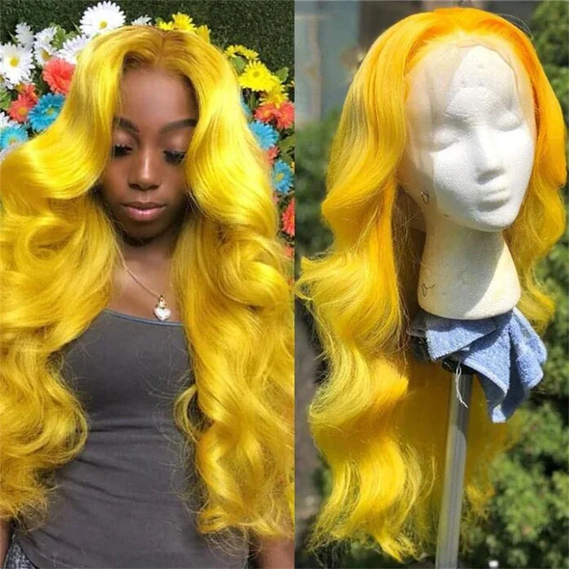 26” Long Yellow Body Wave Wig for Women 180 Density Lace Front Heat Resistant Synthetic Glueless Preplucked Daily
26” Long Yellow Body Wave Wig for Women 180 Density Lace Front Heat Resistant Synthetic Glueless Preplucked Daily