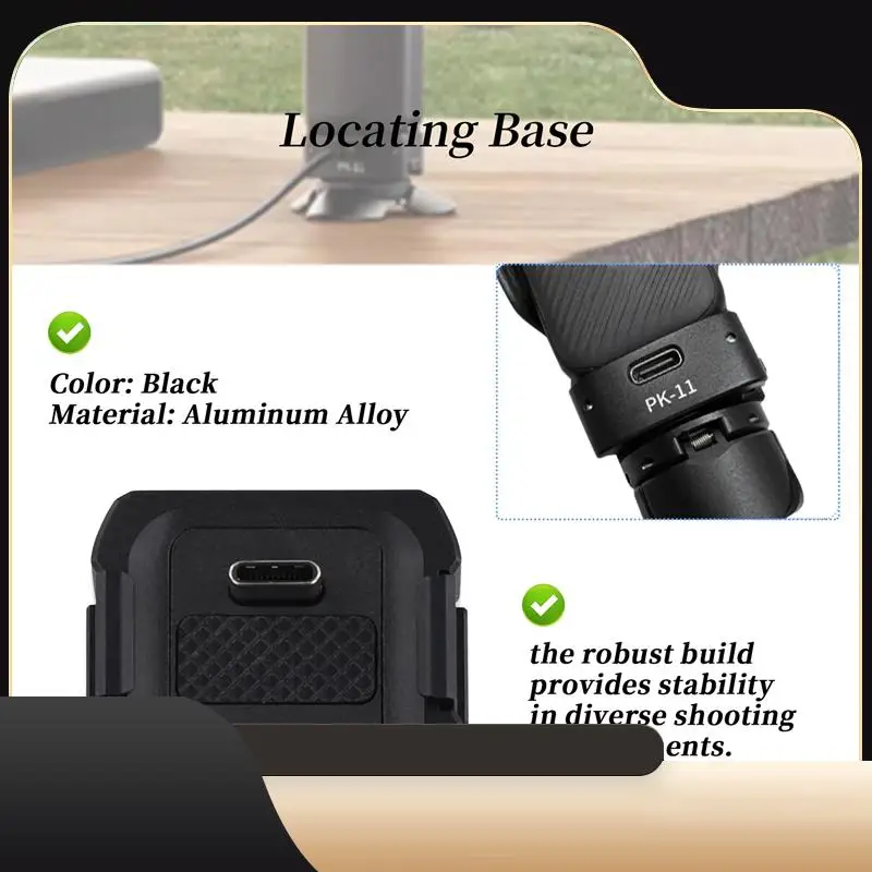 Ulanzi PK-11 Pocket 3 Accessories Arri Locating Base For DJI Osmo Pocket 3 For Livestreaming Vlog Travel Photograph-T44C
Ulanzi PK-11 Pocket 3 Accessories Arri Locating Base For DJI Osmo Pocket 3 For Livestreaming Vlog Travel Photograph-T44C