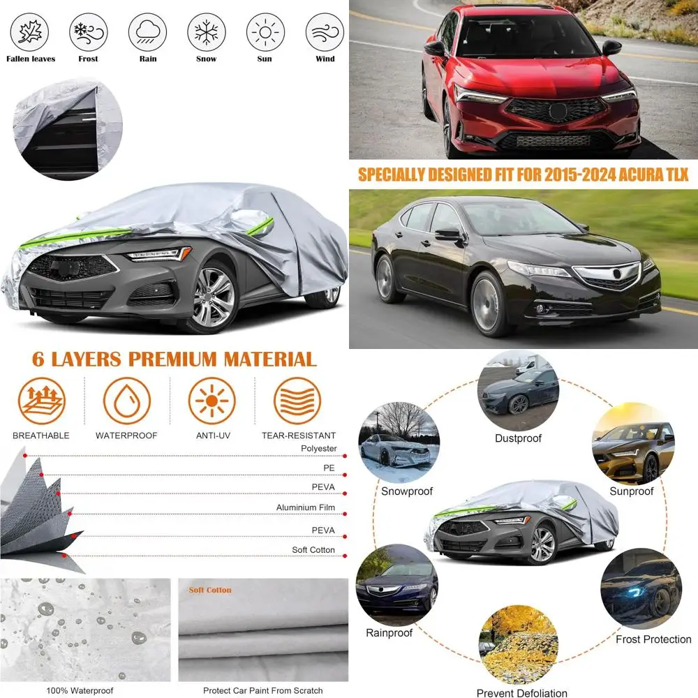 Универсальный 6-слойный серебристый всепогодный чехол для автомобиля с дверцей на молнии и ветрозащитными ремнями для защиты от снега, дождя, пыли и ветра
Универсальный 6-слойный серебристый всепогодный чехол для автомобиля с дверцей на молнии и ветрозащитными ремнями для защиты от снега, дождя, пыли и ветра