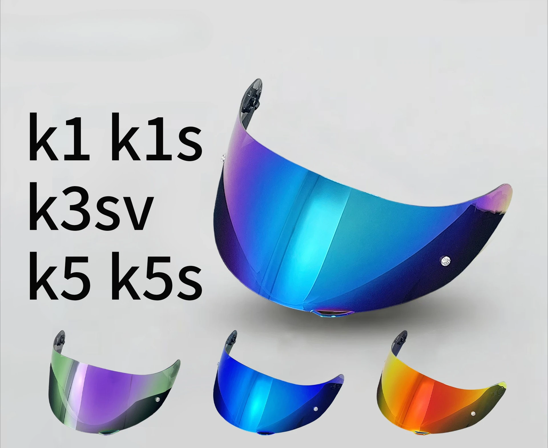 Helmet Lens Suitable for AGV K1 K3SV K5 Helmet Electroplated Lens Shading, Windproof and Dustproof
Helmet Lens Suitable for AGV K1 K3SV K5 Helmet Electroplated Lens Shading, Windproof and Dustproof