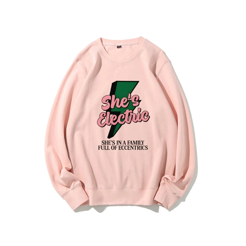 Sweatshirt Retro Vintage Long Sleeves Stylish Pullover Y2K Graphic Hoodies Crew Neck Unisex Casual Daily Wear She Is Electric
Sweatshirt Retro Vintage Long Sleeves Stylish Pullover Y2K Graphic Hoodies Crew Neck Unisex Casual Daily Wear She Is Electric