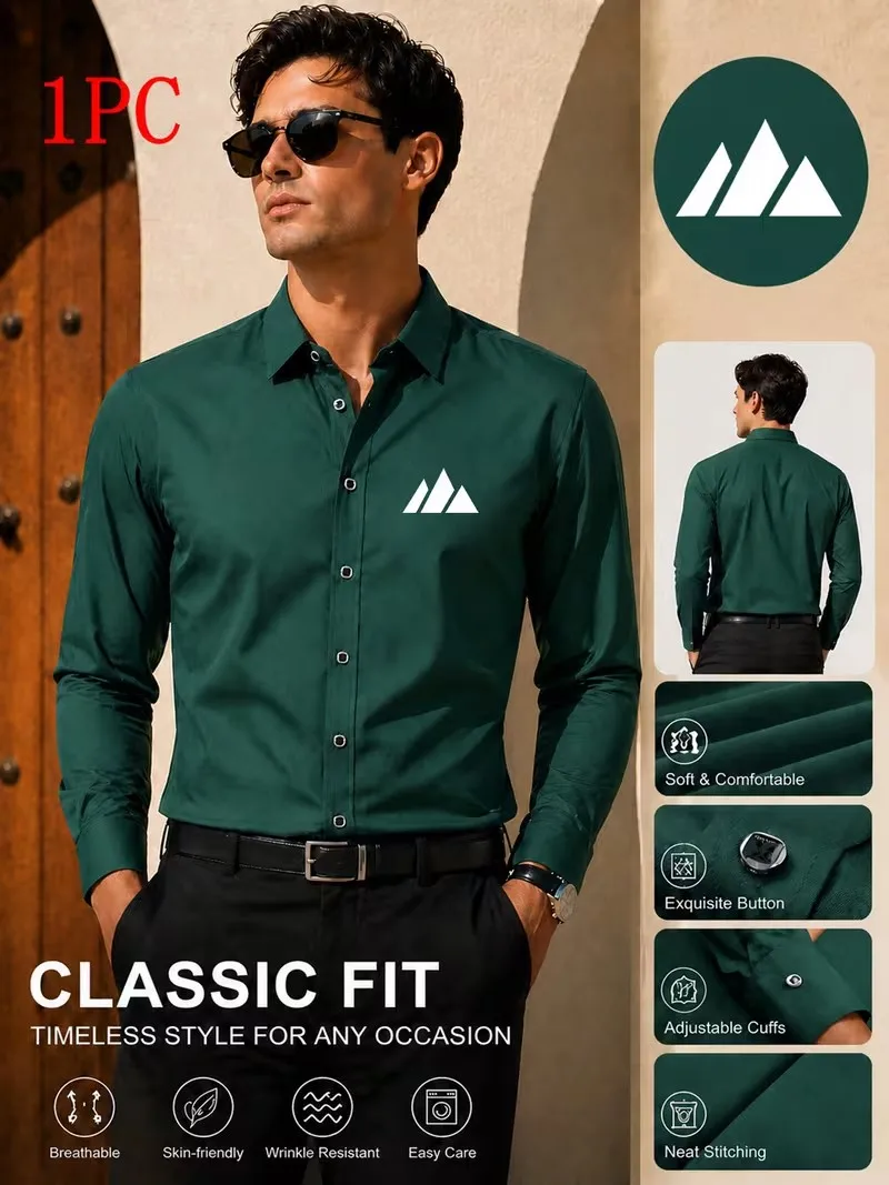 Men's Fashion Long-Sleeve Shirt with 'Pattern' Print, Selected Fabrics, Breathable and Wear-Resistant
Men's Fashion Long-Sleeve Shirt with 'Pattern' Print, Selected Fabrics, Breathable and Wear-Resistant