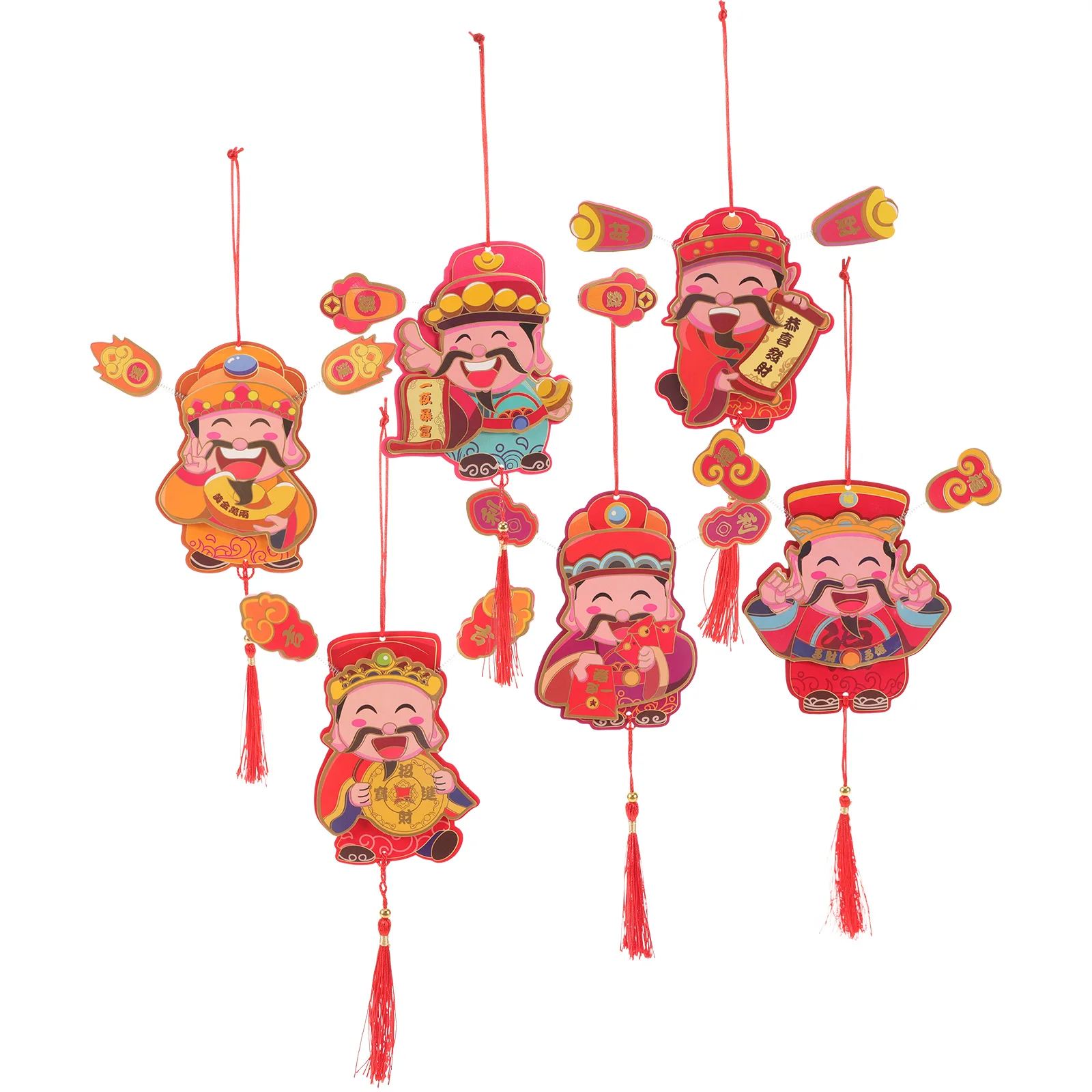 6 Pcs God of Wealth Ornaments New Year Decor Potted Plant Bonsai Hanging Paper Jam Chinese Style Home Office Tree Decors Indoor
6 Pcs God of Wealth Ornaments New Year Decor Potted Plant Bonsai Hanging Paper Jam Chinese Style Home Office Tree Decors Indoor