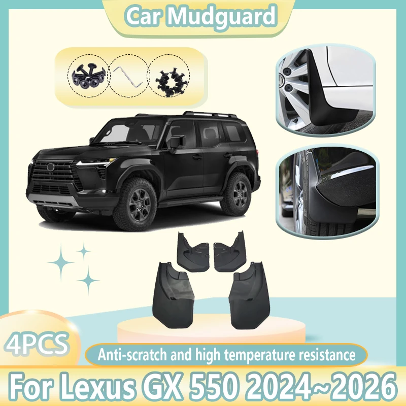 Front Rear Mud Flaps For Lexus GX 550 J250 2024 2025 2026 Mudguard Splash Guard Fender Anti-splash Mudflap Auto Car Accessories
Front Rear Mud Flaps For Lexus GX 550 J250 2024 2025 2026 Mudguard Splash Guard Fender Anti-splash Mudflap Auto Car Accessories