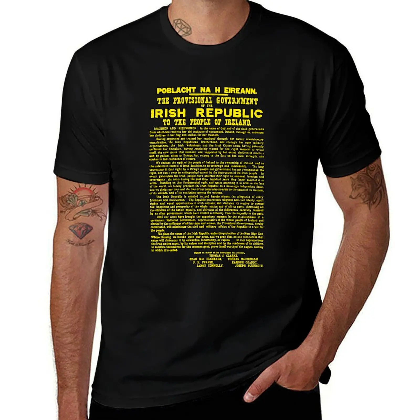 Футболка Proklamation of the Irish Republic с рисунком, роскошные мужские футболки большого размера для мужчин
Футболка Proklamation of the Irish Republic с рисунком, роскошные мужские футболки большого размера для мужчин